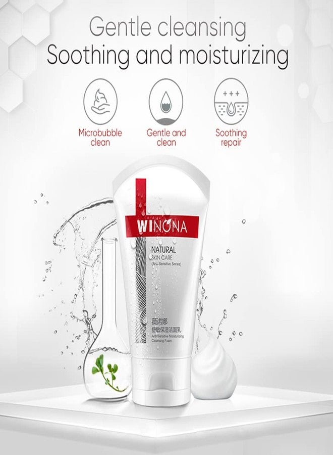 WINONA Moisturizing Cleansing Foam, Face Foam Cleanser,Deep Cleansing, Hydrating and Moisturizing for Sensitive Skin (Type B) - Image 5